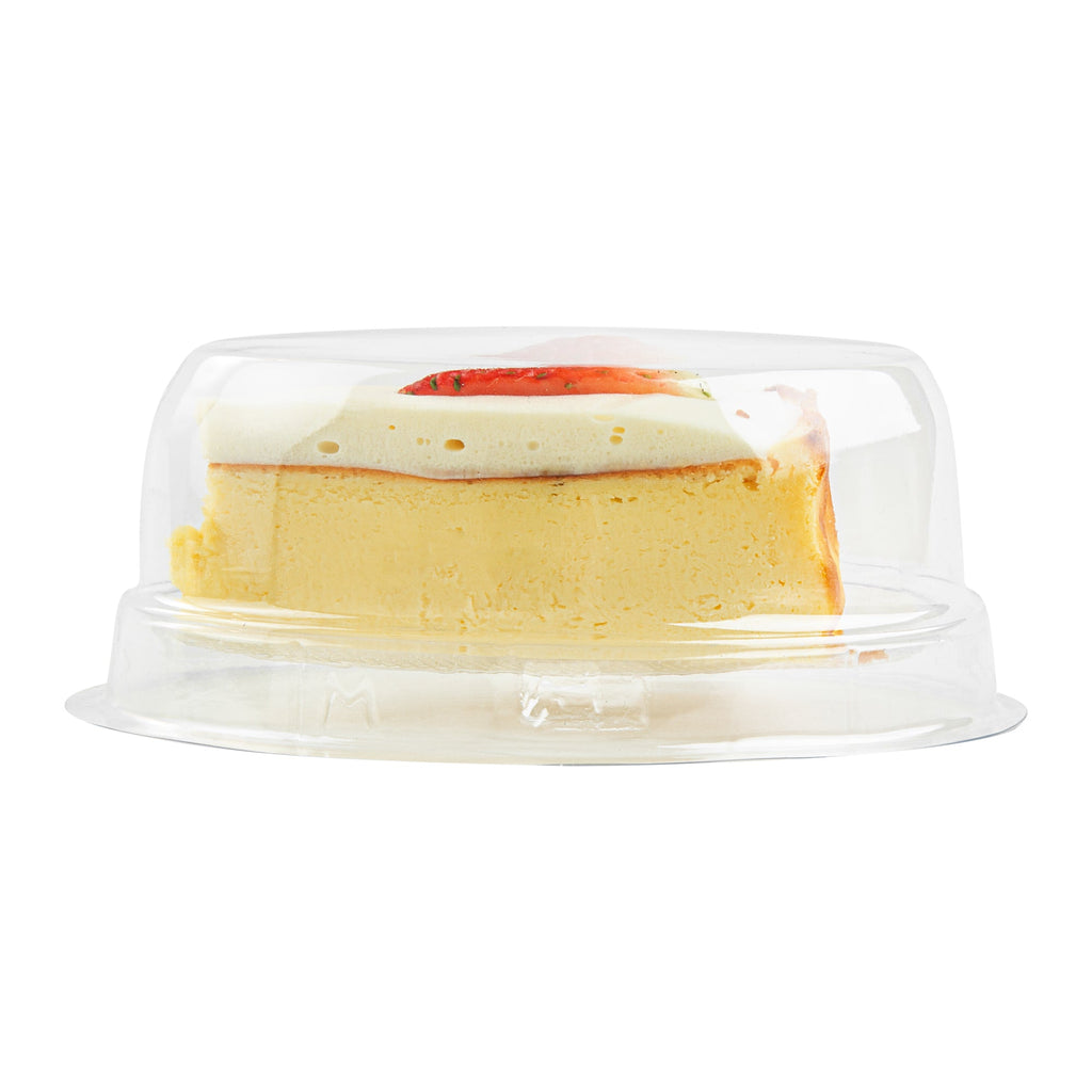 Thermo Tek 9 oz Oval Clear Plastic Cake Box - with Lid - 5 1/4" x 4 1/4" x 2" - 100 count box