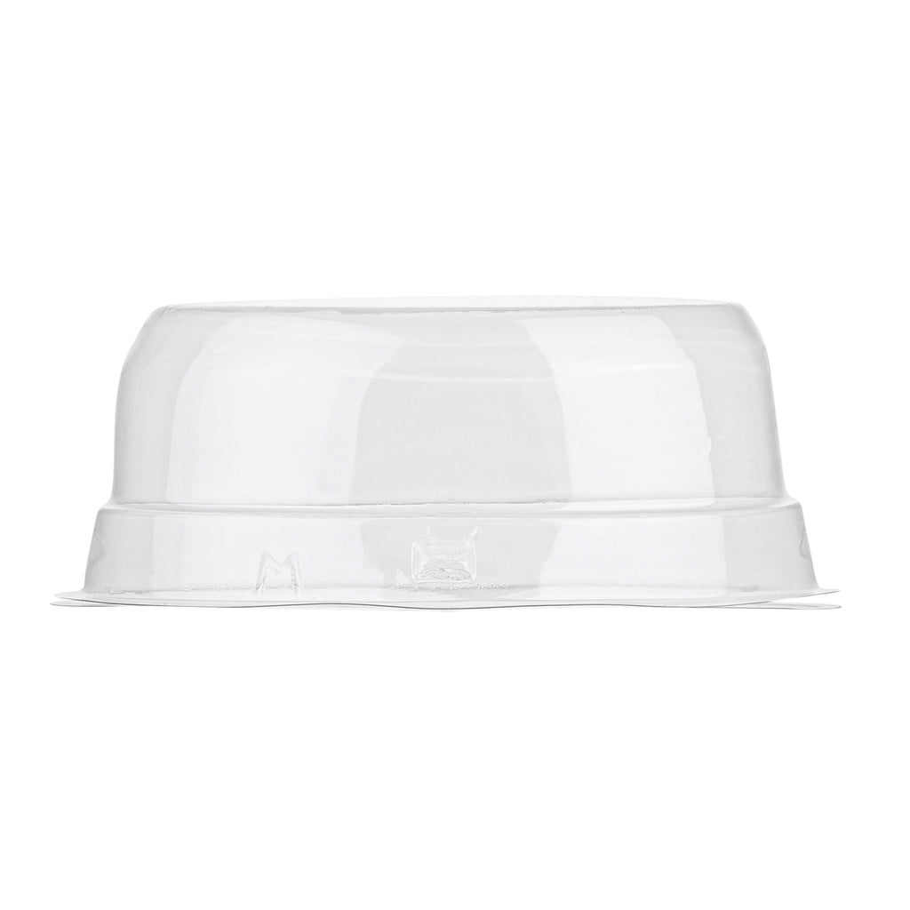 Thermo Tek 9 oz Oval Clear Plastic Cake Box - with Lid - 5 1/4" x 4 1/4" x 2" - 100 count box