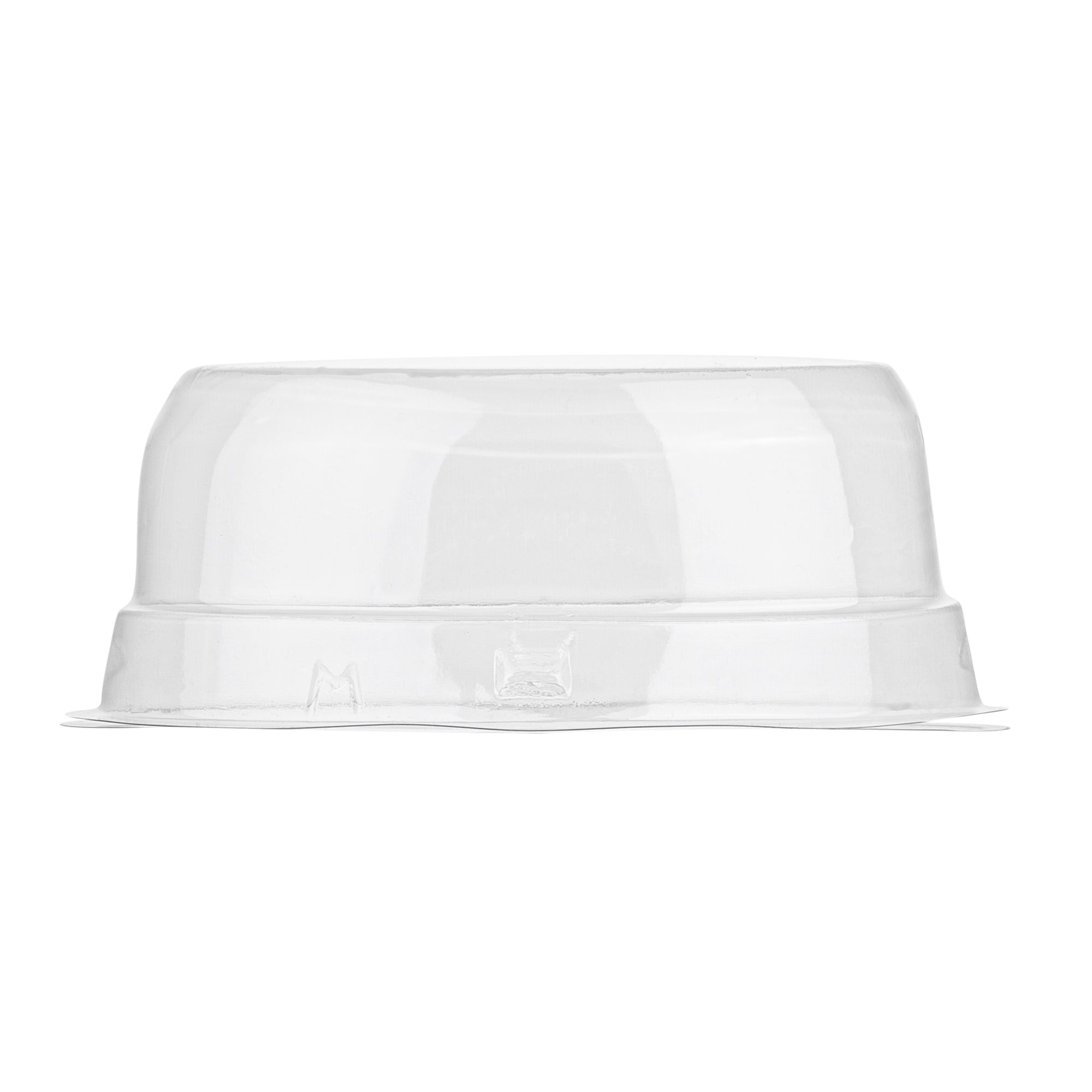 Thermo Tek 9 oz Oval Clear Plastic Cake Box - with Lid - 5 1/4" x 4 1/4" x 2" - 100 count box