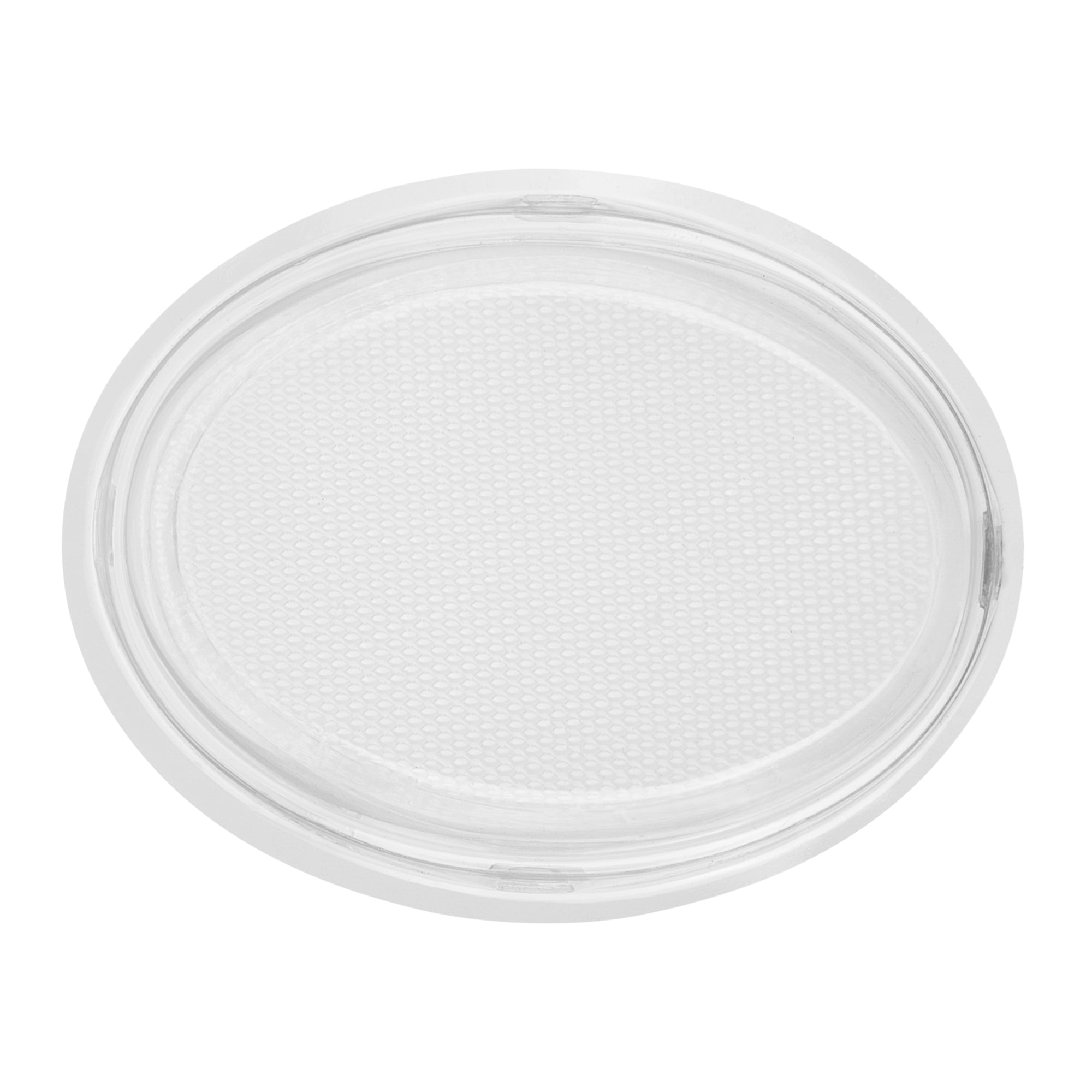 Thermo Tek 9 oz Oval Clear Plastic Cake Box - with Lid - 5 1/4" x 4 1/4" x 2" - 100 count box