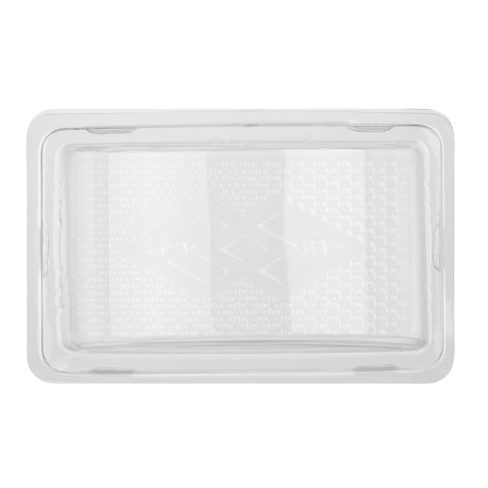 Thermo Tek 13 oz Semicircle Clear Plastic Swiss Roll Cake Box - with Lid - 5 1/2" x 3 1/2" x 3 1/4" - 100 count box
