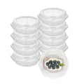 Thermo Tek Octagon Clear Plastic Cake Box - with Lid - 5 1/4" x 5 1/4" x 2" - 100 count box