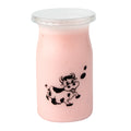 Mini Serve 5 oz Clear Plastic Happy Cow Yogurt Cup - with Lid - 2 1/4" x 2 1/4" x 3 1/2" - 100 count box