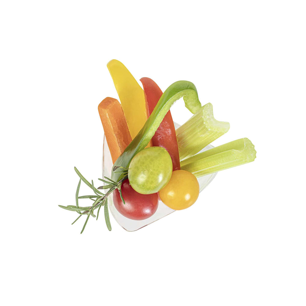 Mini Serve 4 oz Clear Plastic Mini Crescendo Cup - 3" x 3" x 2 3/4" - 20 count box