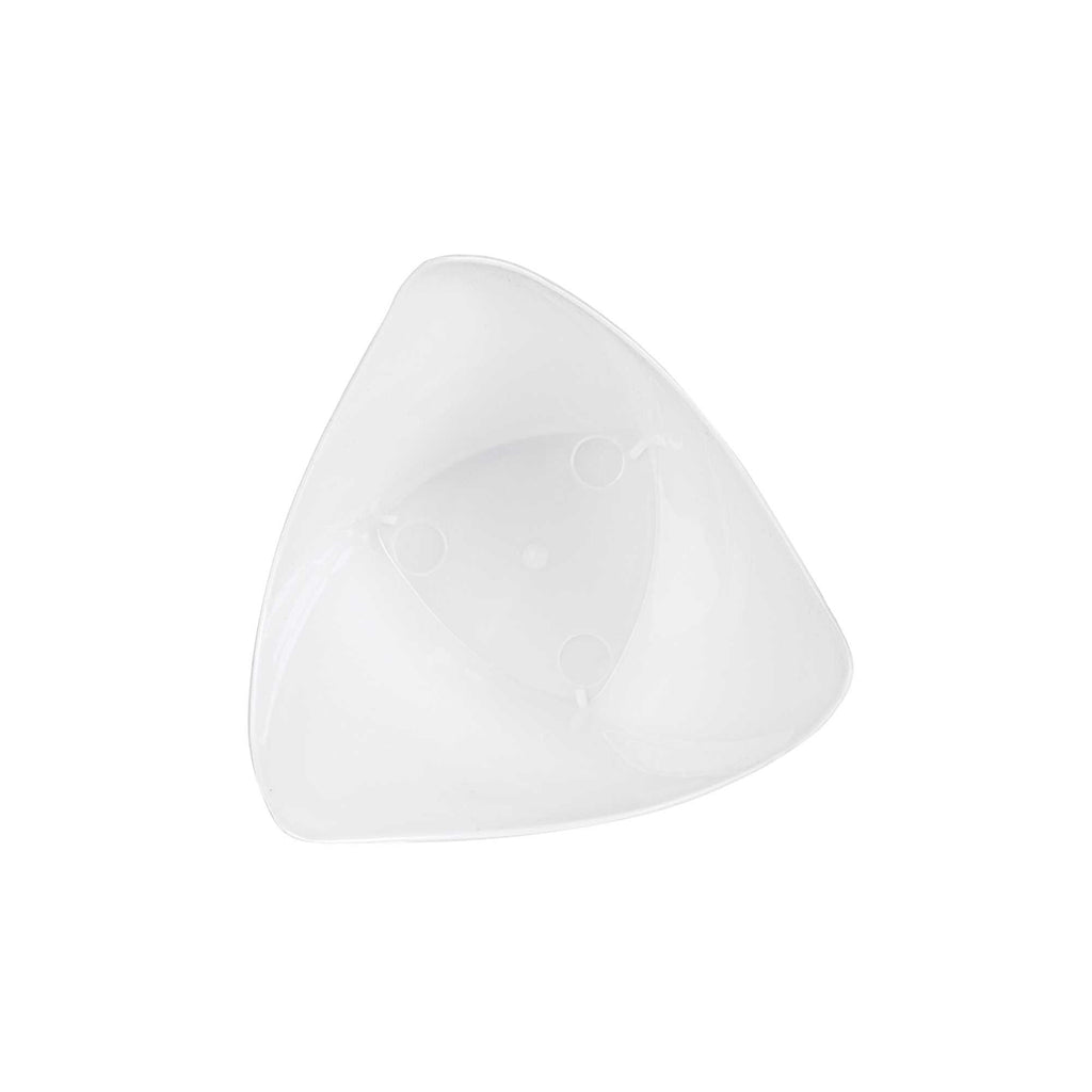 Mini Serve 4 oz White Plastic Mini Crescendo Cup - 3" x 3" x 2 3/4" - 100 count box
