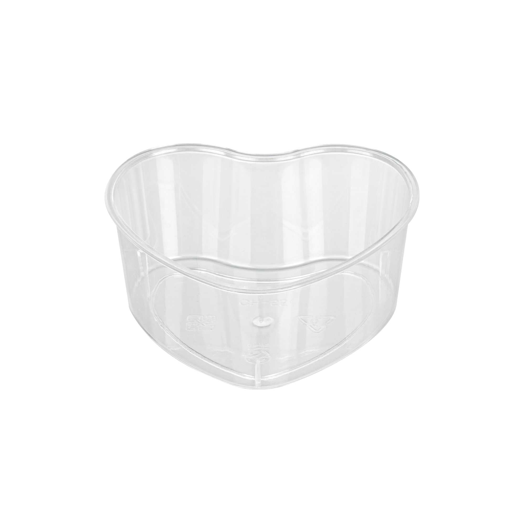 Mini Serve 3 oz Round Clear Plastic Mini Slope Cup - 2" x 2" x 3 3/4" - 100 count box