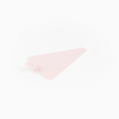 Pastry Tek Triangle Pink Plastic Cake Server - 4 1/2" x 3" - 100 count box
