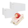 Pastry Tek Triangle White Plastic Cake Server - 4 1/2" x 3" - 100 count box