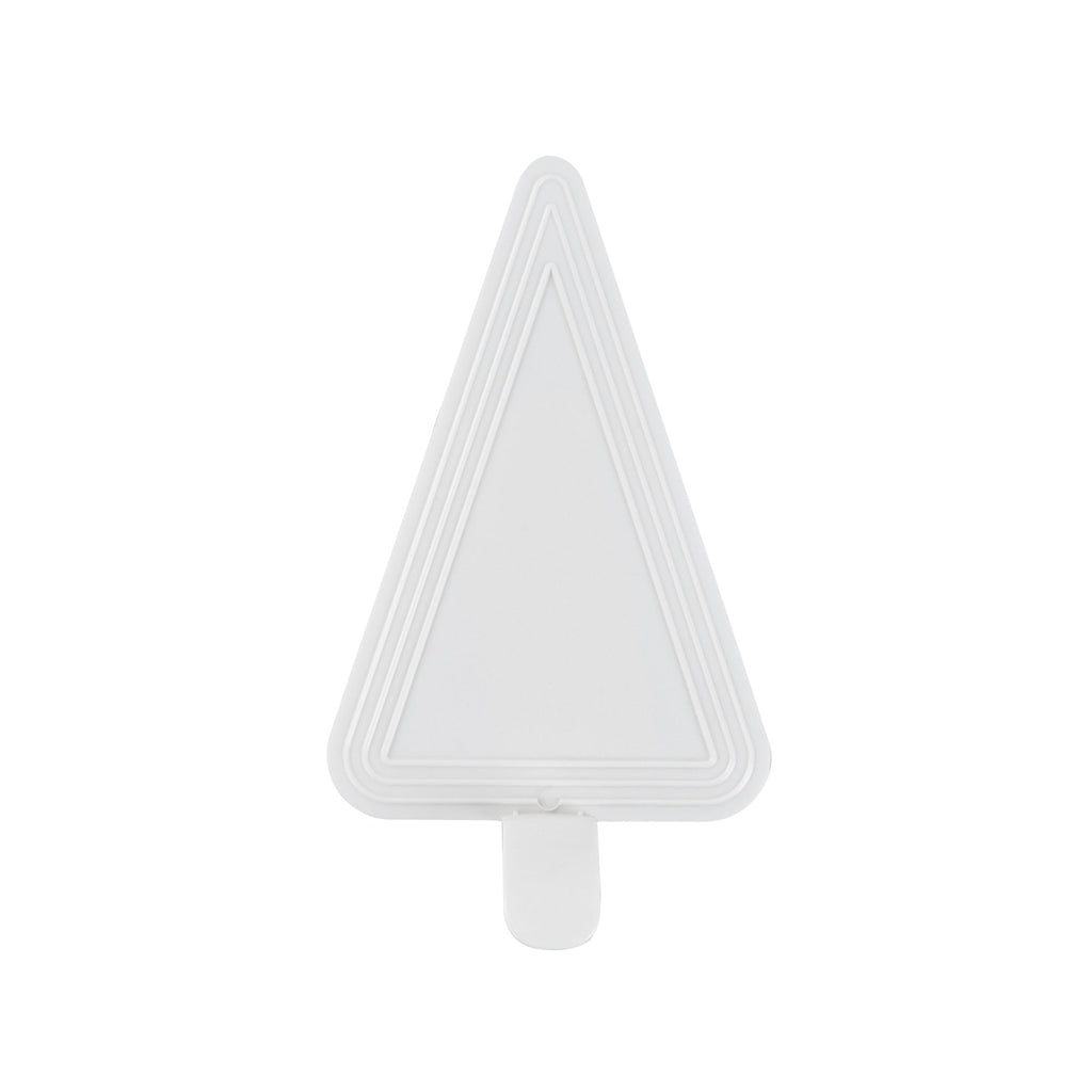 Pastry Tek Triangle White Plastic Cake Server - 4 1/2" x 3" - 100 count box