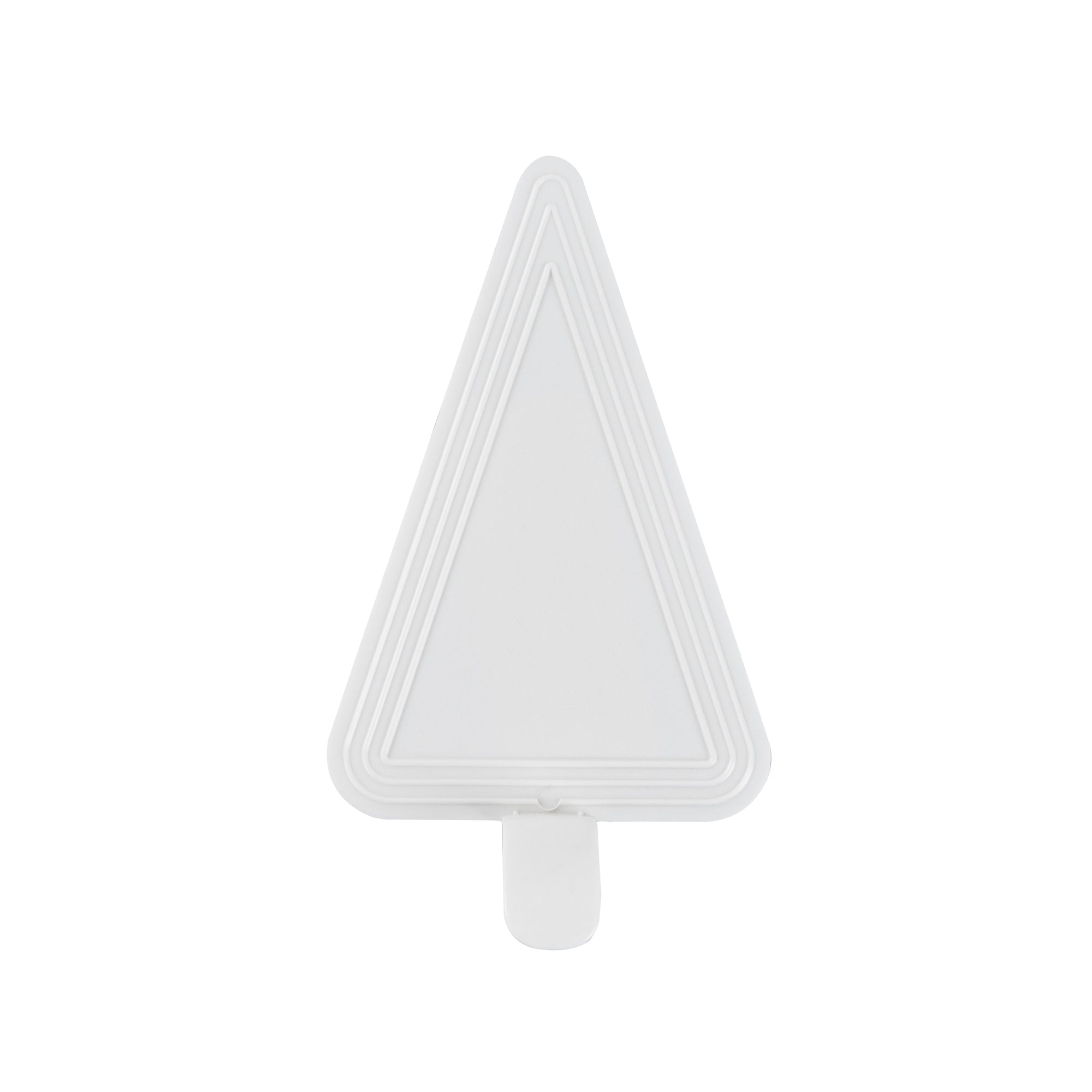 Pastry Tek Triangle White Plastic Cake Server - 4 1/2" x 3" - 100 count box