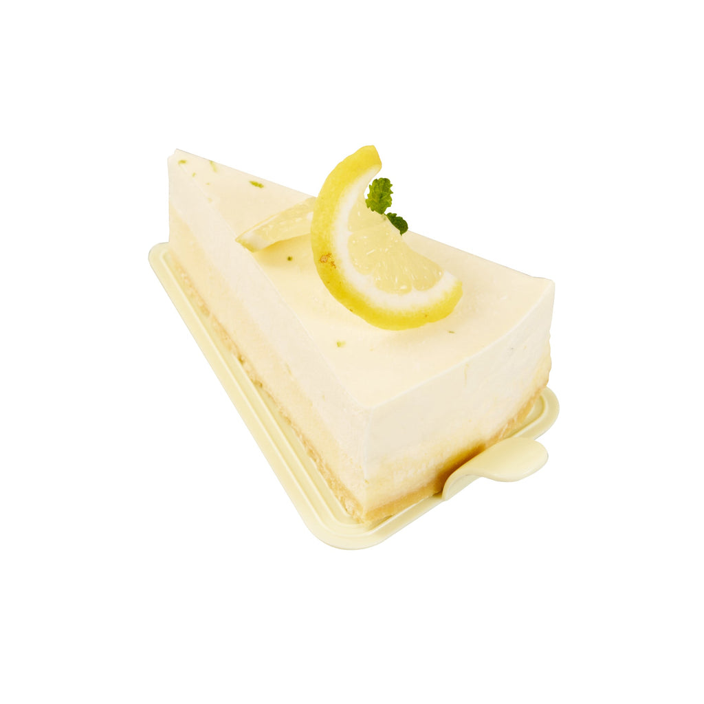 Pastry Tek Triangle Lemon Chiffon Plastic Cake Server - 4 1/2" x 3" - 100 count box