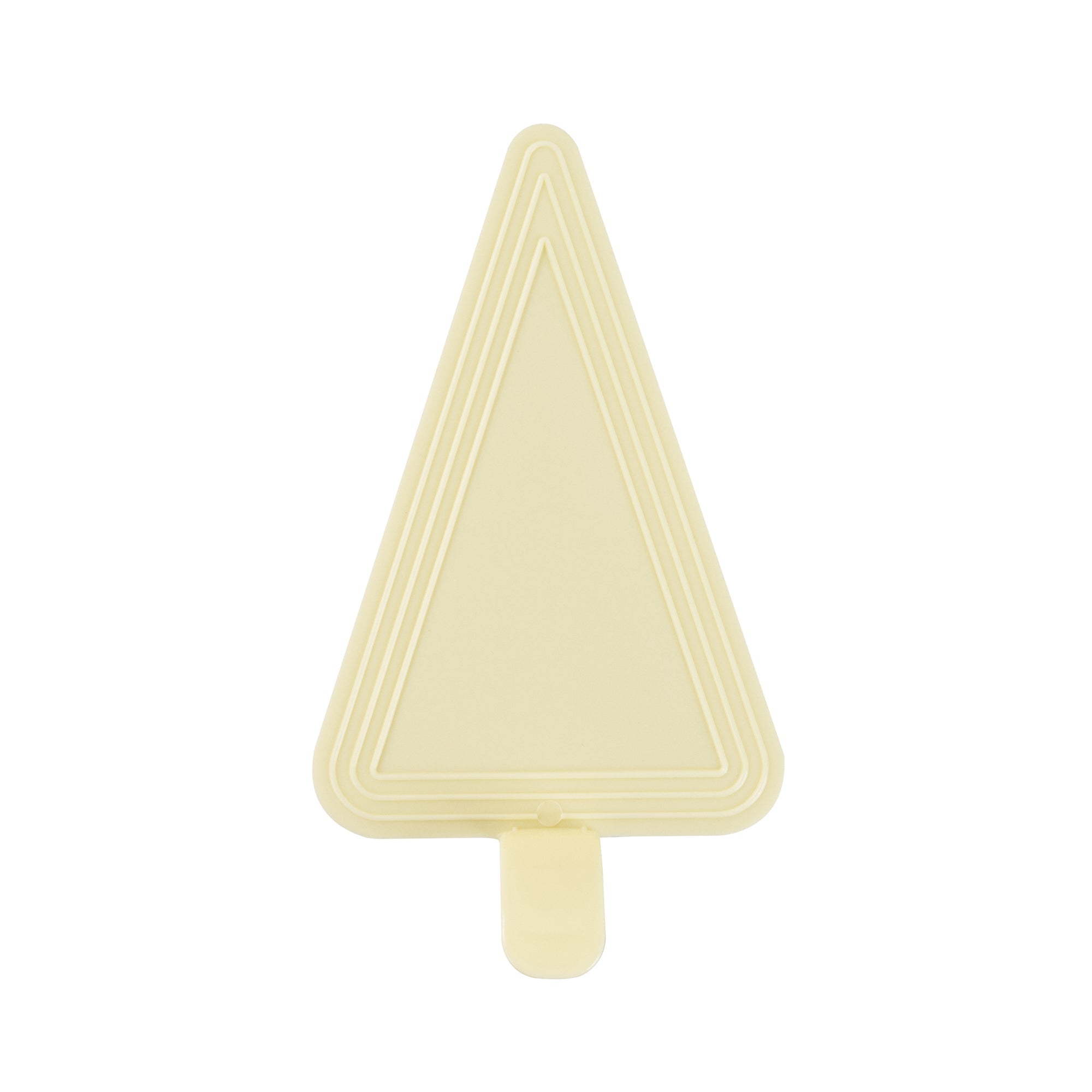 Pastry Tek Triangle Lemon Chiffon Plastic Cake Server - 4 1/2" x 3" - 100 count box