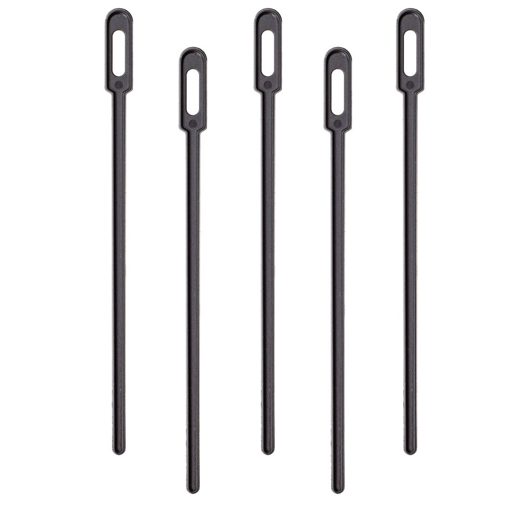Restpresso Black Plastic Keyhole Coffee Stirrer - 6 1/4" - 100 count box
