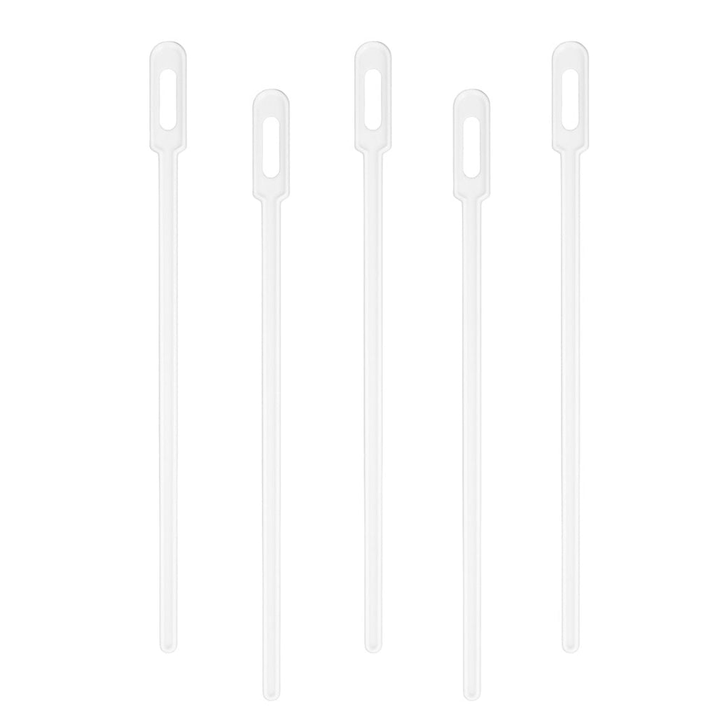 Restpresso White Plastic Keyhole Coffee Stirrer - 6 1/4" - 100 count box