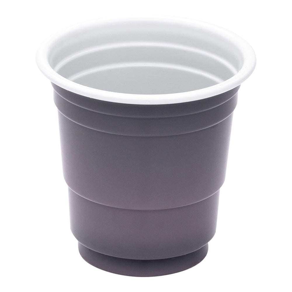 Chef 101 2 oz Gray Plastic Party Cup - 2" x 2" x 2" - 500 count box
