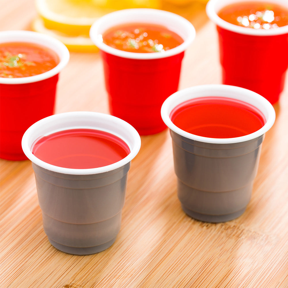 Chef 101 2 oz Gray Plastic Party Cup - 2" x 2" x 2" - 500 count box