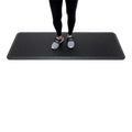 Comfy Feet Black Floor Mat - Extra-Padded, Non-Slip, Anti-Fatigue - 70" x 24" x 3/4" - 1 count box