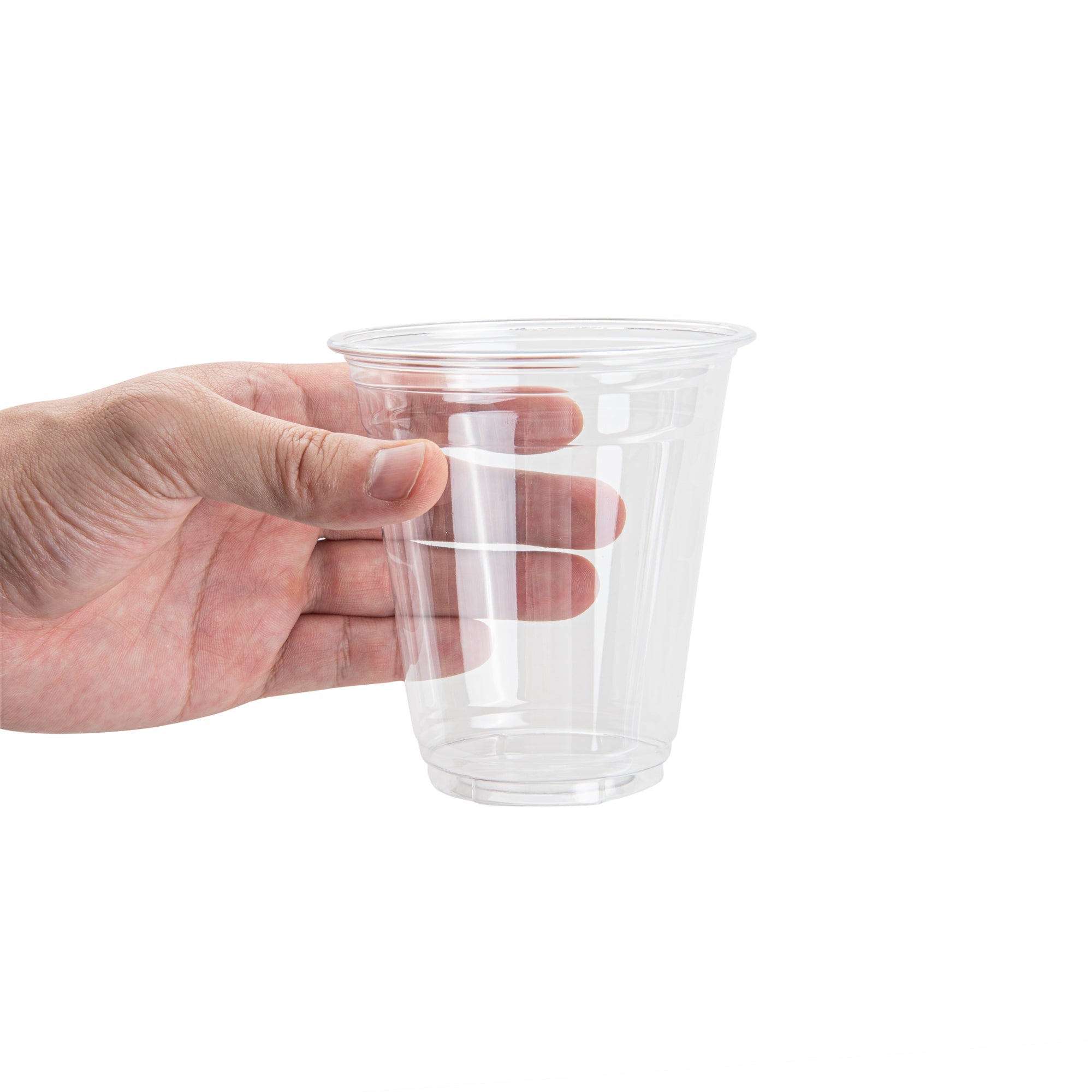 Visage 12 oz Clear Plastic Cup - 3 3/4" x 3 3/4" x 4" - 100 count box