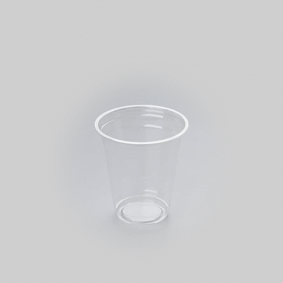 Visage 12 oz Clear Plastic Cup - 3 3/4" x 3 3/4" x 4" - 100 count box