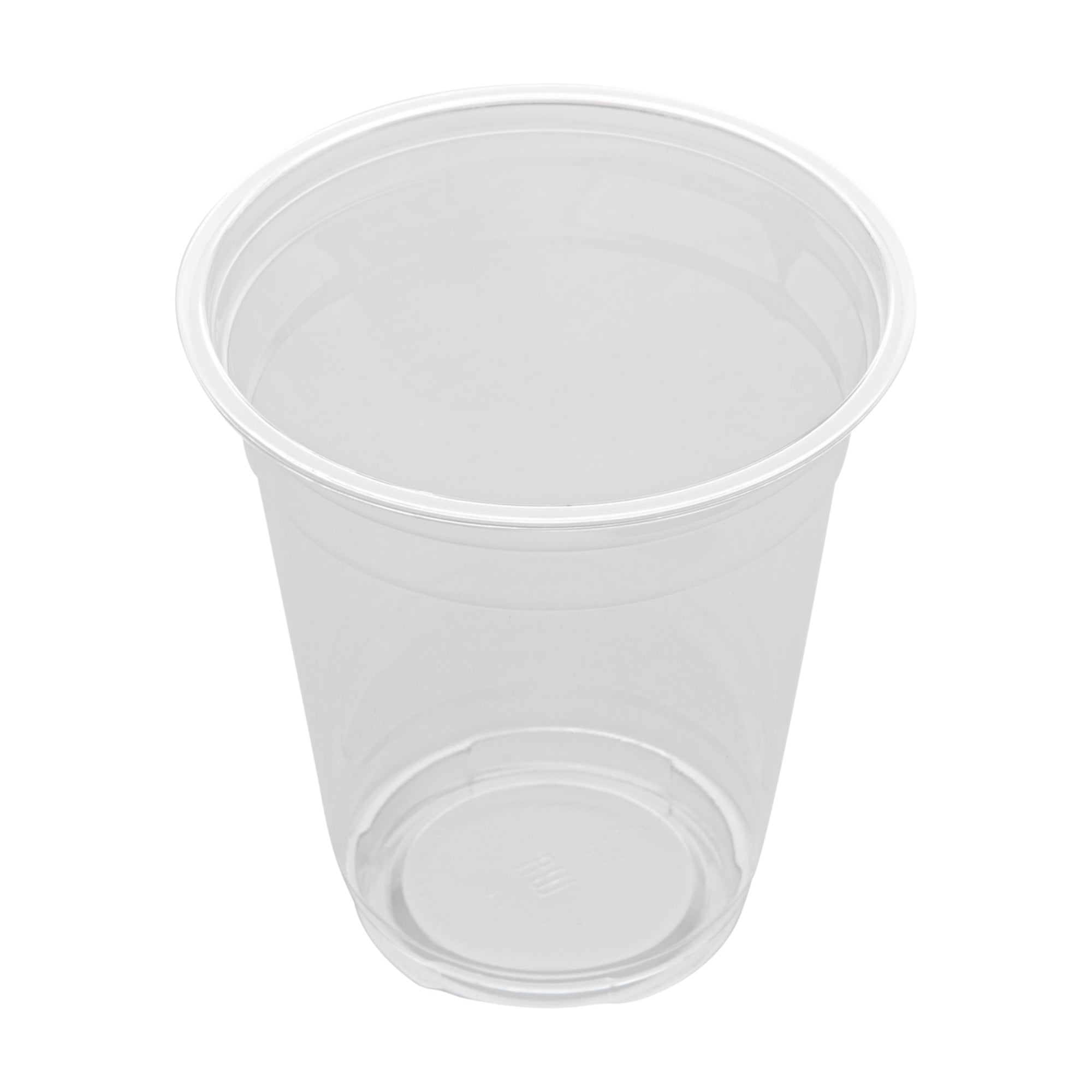 Visage 12 oz Clear Plastic Cup - 3 3/4" x 3 3/4" x 4" - 100 count box