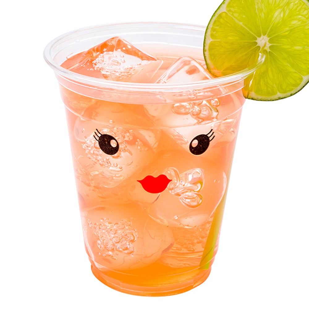 Visage 12 oz Clear Plastic Cup - Madame - 3 3/4" x 3 3/4" x 4" - 100 count box