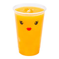 Visage 16 oz Clear Plastic Cup - Madame - 3 3/4" x 3 3/4" x 5 1/4" - 100 count box