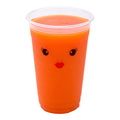 Visage 20 oz Clear Plastic Cup - Madame - 3 3/4" x 3 3/4" x 5 1/2" - 1000 count box