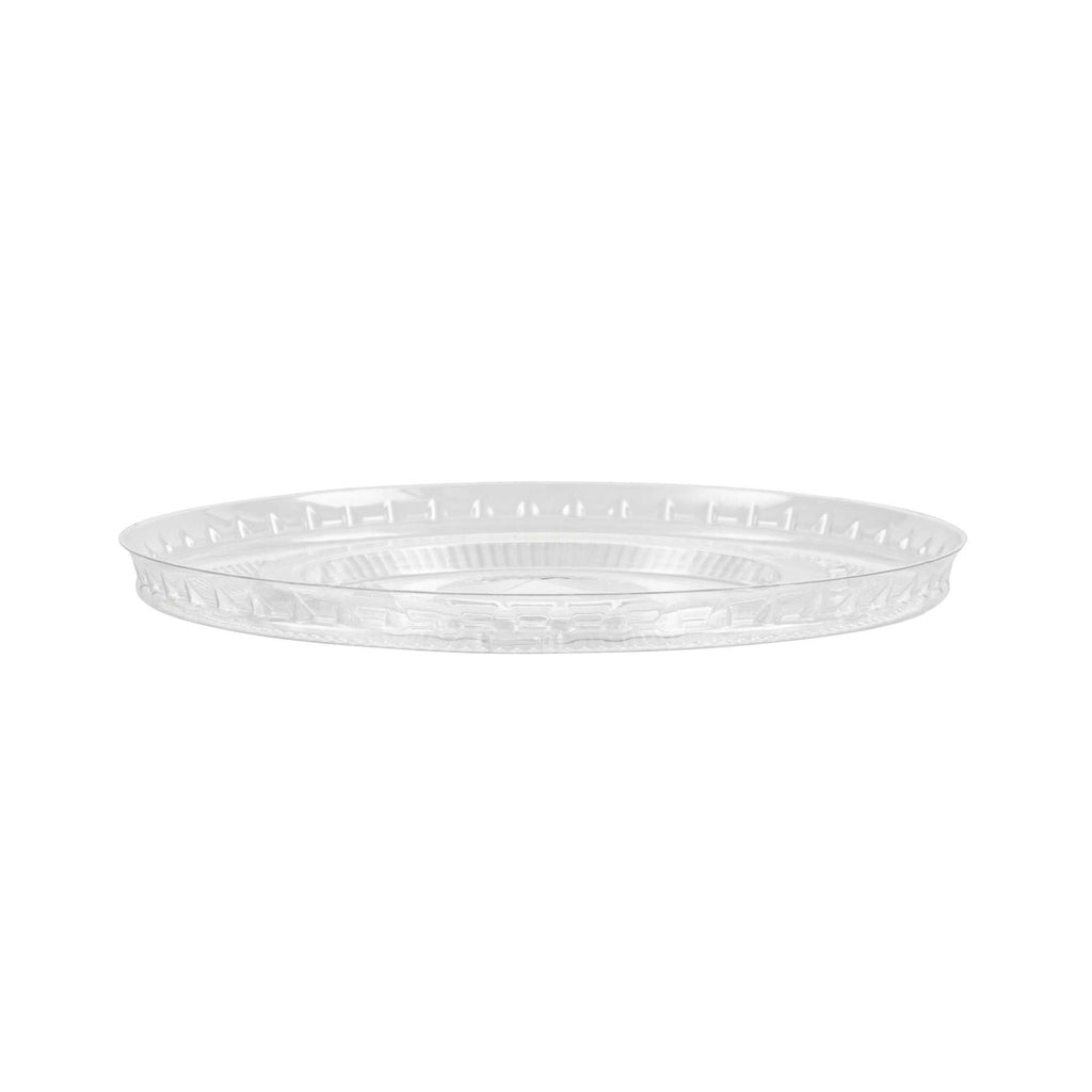 Visage Clear Plastic Flat Straw Lid - Fits 16, 20 and 24 oz - 100 count box