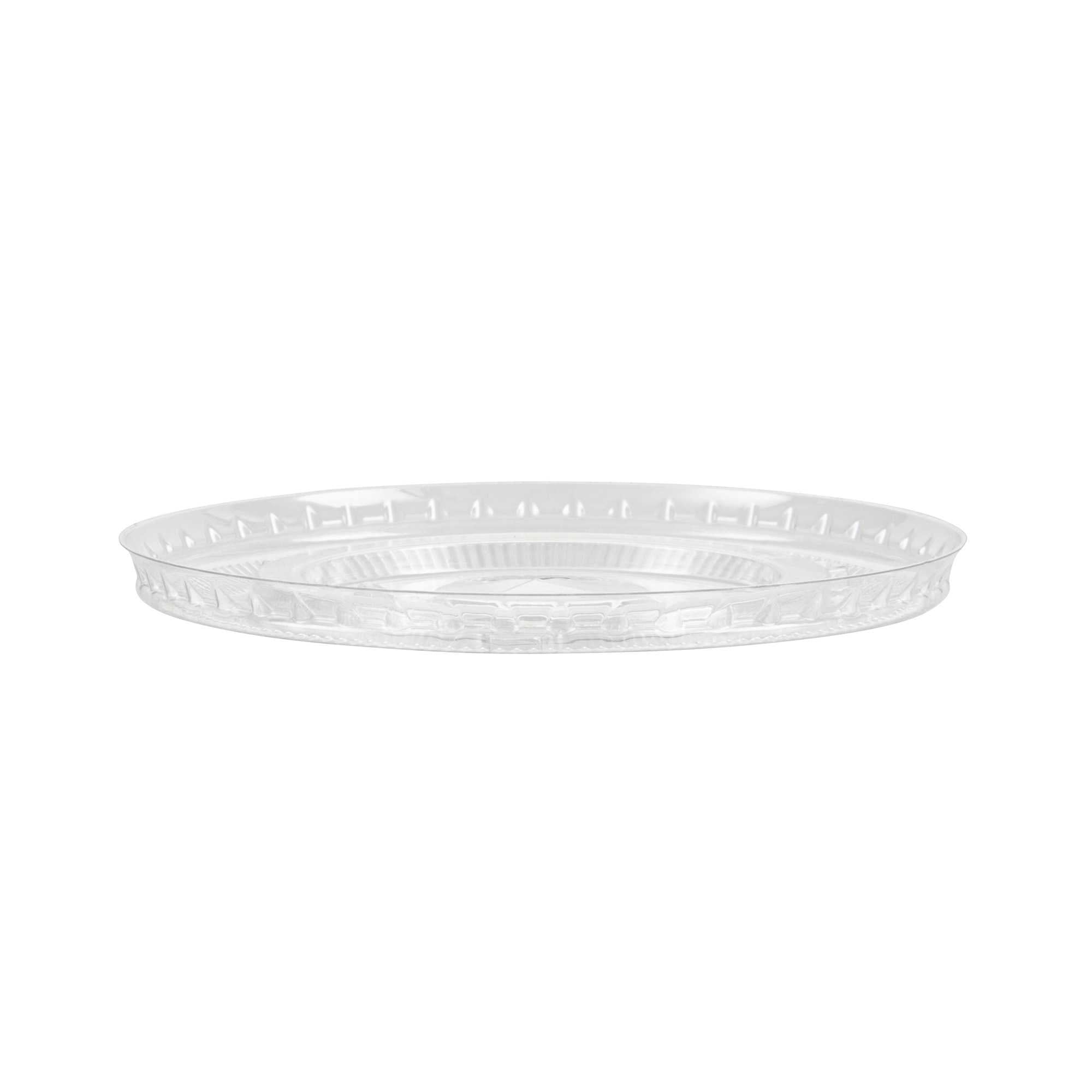 Visage Clear Plastic Flat Straw Lid - Fits 16, 20 and 24 oz - 100 count box