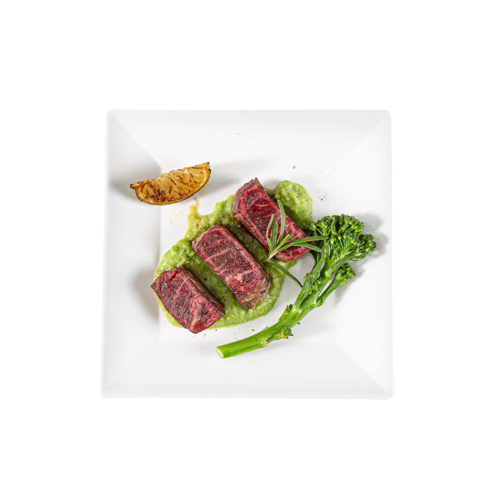 Voga Square White Melamine Small Plate - Classic - 6" x 6" x 3/4" - 4 count box