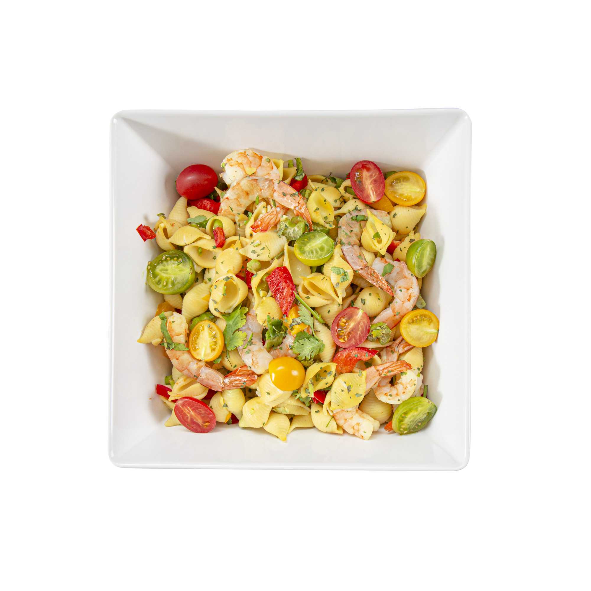Voga 96 oz Square White Melamine Serving Bowl - Classic - 9 1/2" x 9 1/2" x 4" - 6 count box