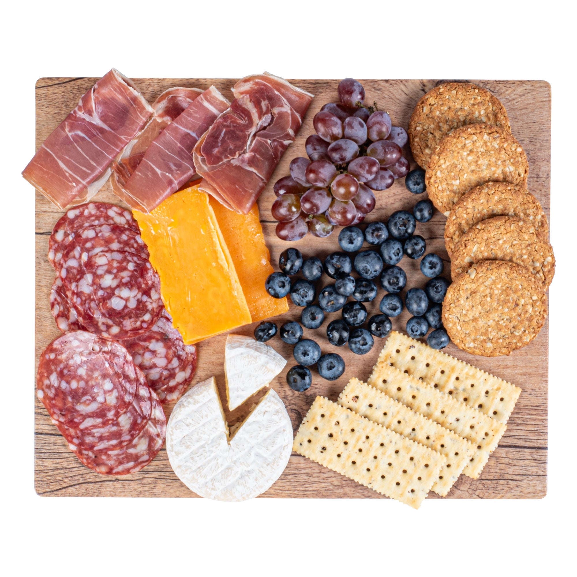 Voga Countryside Brown Melamine Serving Board - Faux Wood - 12 1/2" x 10 1/4" x 1/2" - 1 count box
