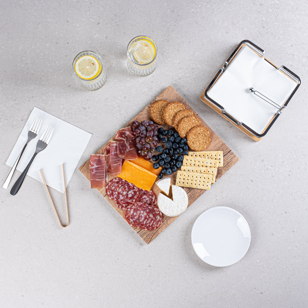 Voga Countryside Brown Melamine Serving Board - Faux Wood - 12 1/2" x 10 1/4" x 1/2" - 1 count box