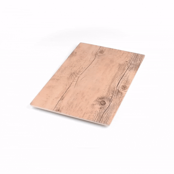 Voga Countryside Brown Melamine Serving Board - Faux Wood - 16" x 10" x 1/2" - 1 count box