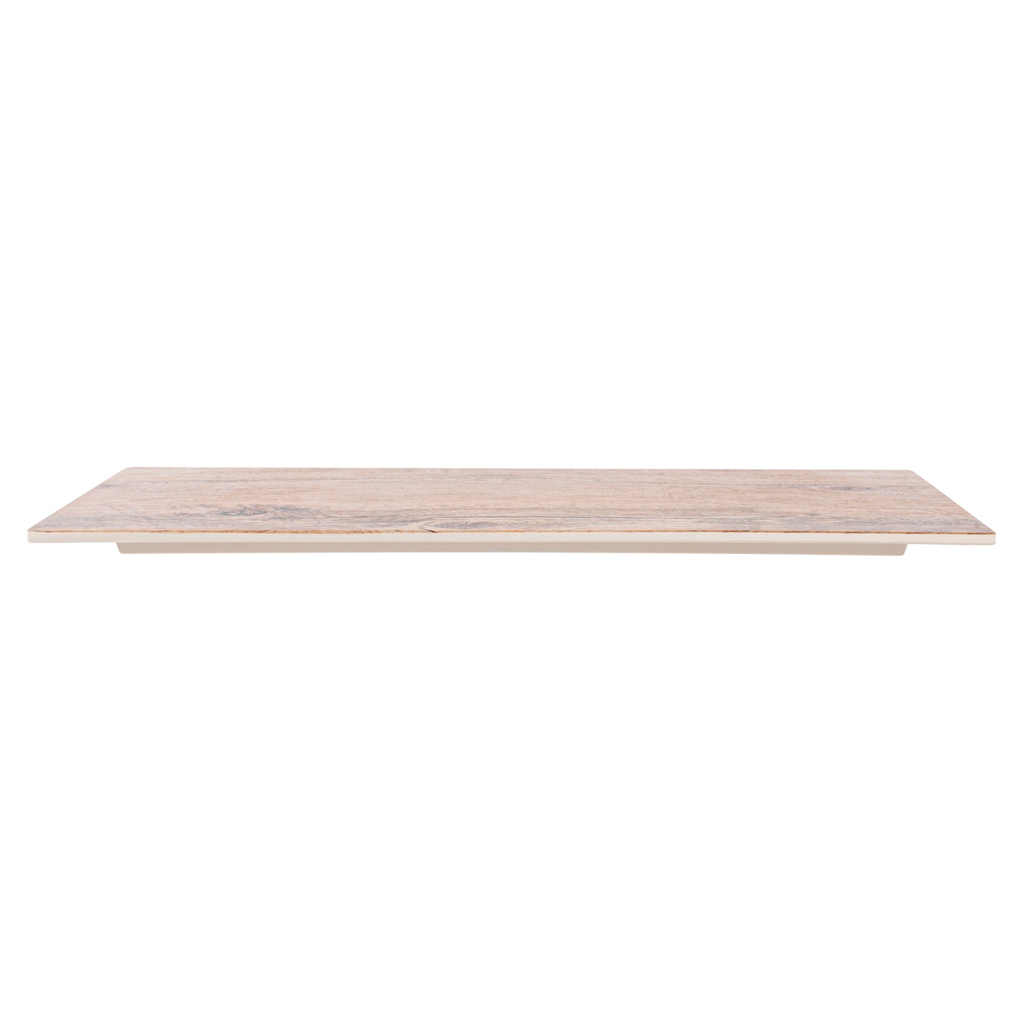 Voga Countryside Brown Melamine Serving Board - Faux Wood - 16" x 10" x 1/2" - 1 count box