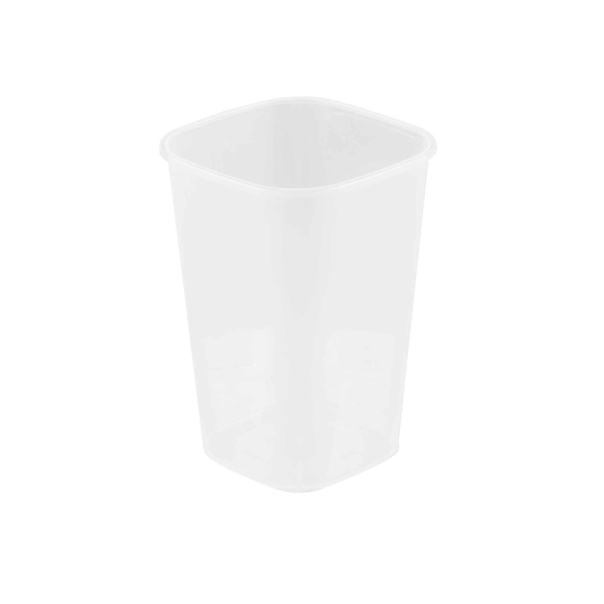 Asporto 24 oz Clear Plastic Salad To Go Cup - with Clear Lid and Fork - 2 3/4" x 2 3/4" x 5 3/4" - 100 count box