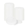Bev Tek White Plastic 2-in-1 Straw or Sip Coffee Cup Lid - Fits 8, 12, 16 and 20 oz - 100 count box