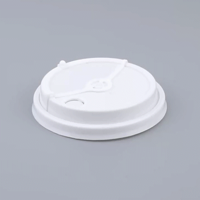 Bev Tek White Plastic 2-in-1 Straw or Sip Coffee Cup Lid - Fits 8, 12, 16 and 20 oz - 100 count box