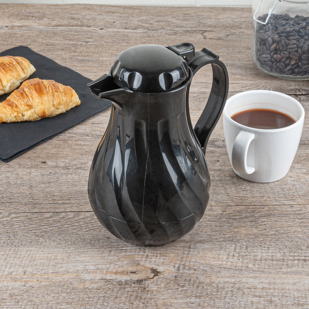 Restpresso 20 oz Black Thermal Coffee Carafe / Server - 6 1/2" x 5" x 8" - 1 count box