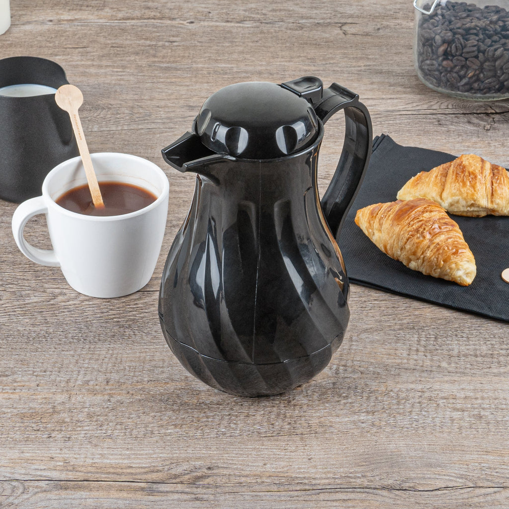 Restpresso 20 oz Black Thermal Coffee Carafe / Server - 6 1/2" x 5" x 8" - 1 count box