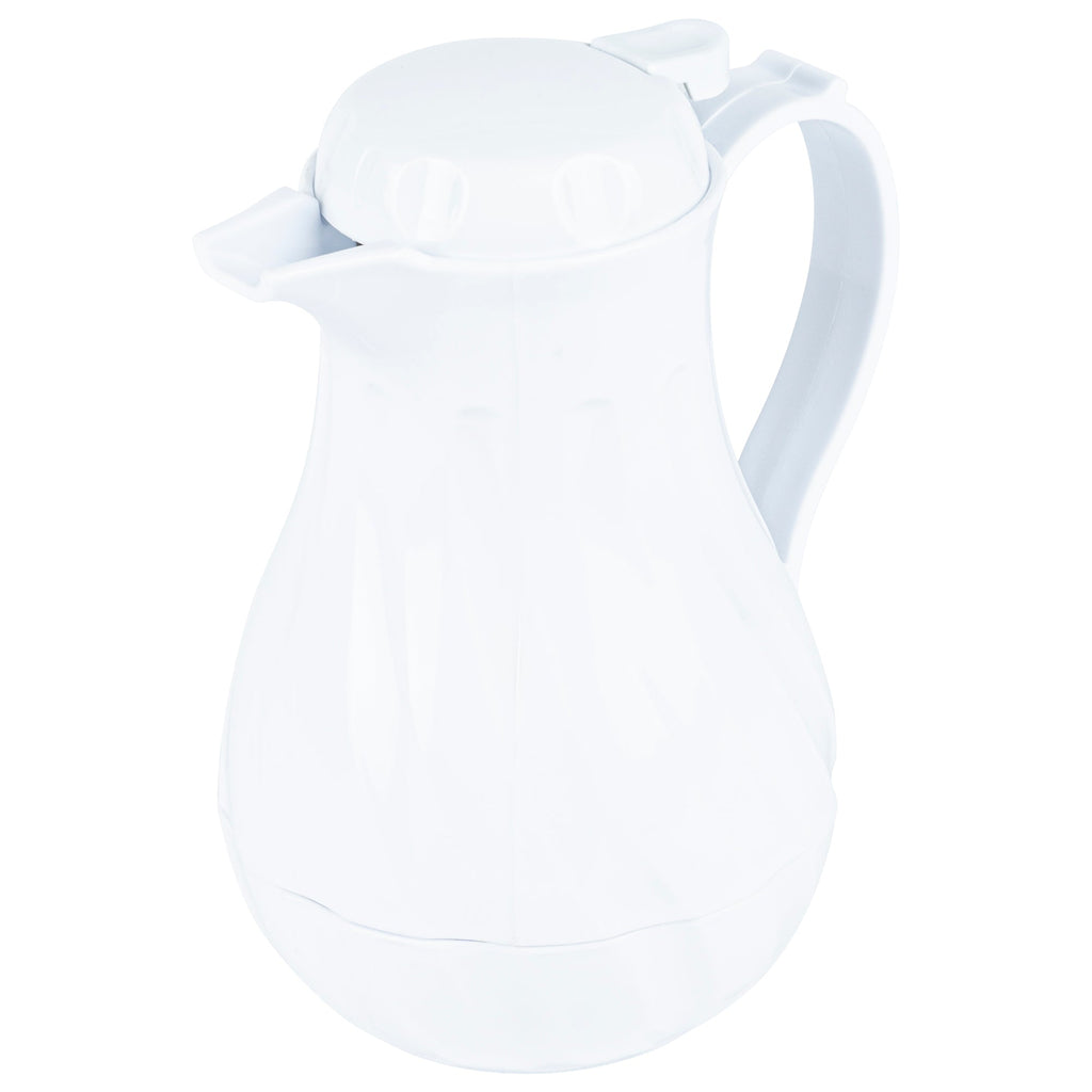 Restpresso 20 oz White Thermal Coffee Carafe / Server - 6 1/2" x 5" x 8" - 1 count box