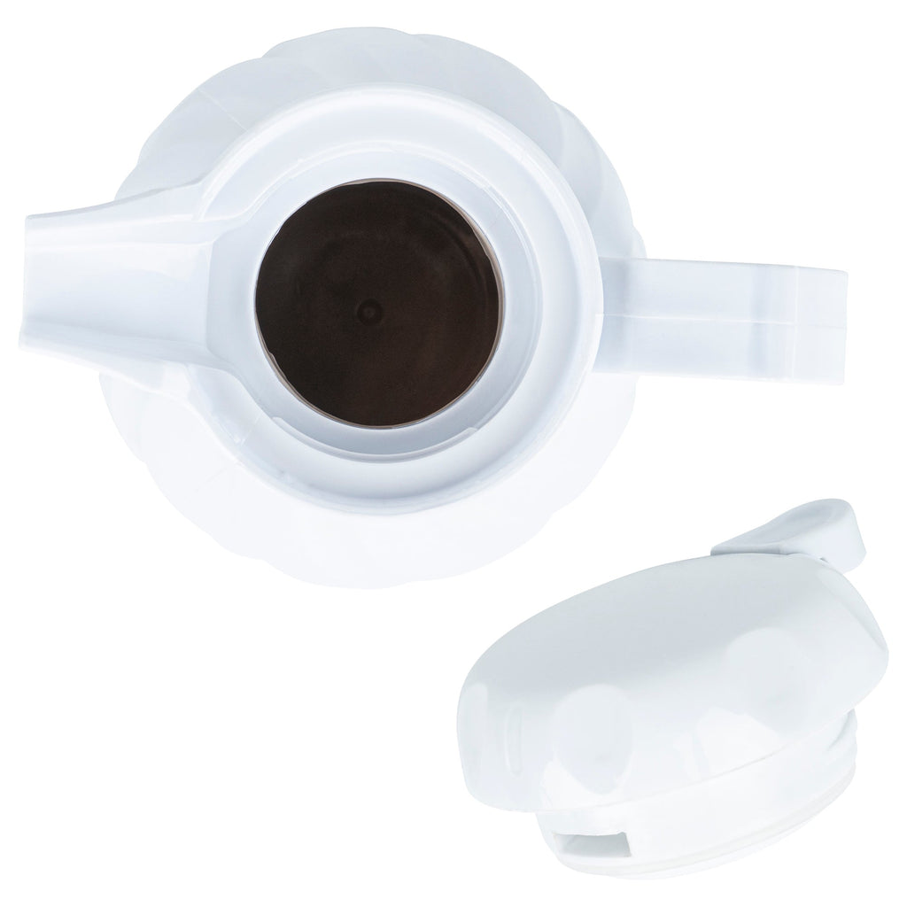Restpresso 20 oz White Thermal Coffee Carafe / Server - 6 1/2" x 5" x 8" - 1 count box