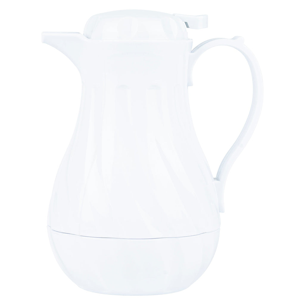 Restpresso 20 oz White Thermal Coffee Carafe / Server - 6 1/2" x 5" x 8" - 1 count box
