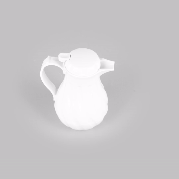 Restpresso 20 oz White Thermal Coffee Carafe / Server - 6 1/2" x 5" x 8" - 1 count box