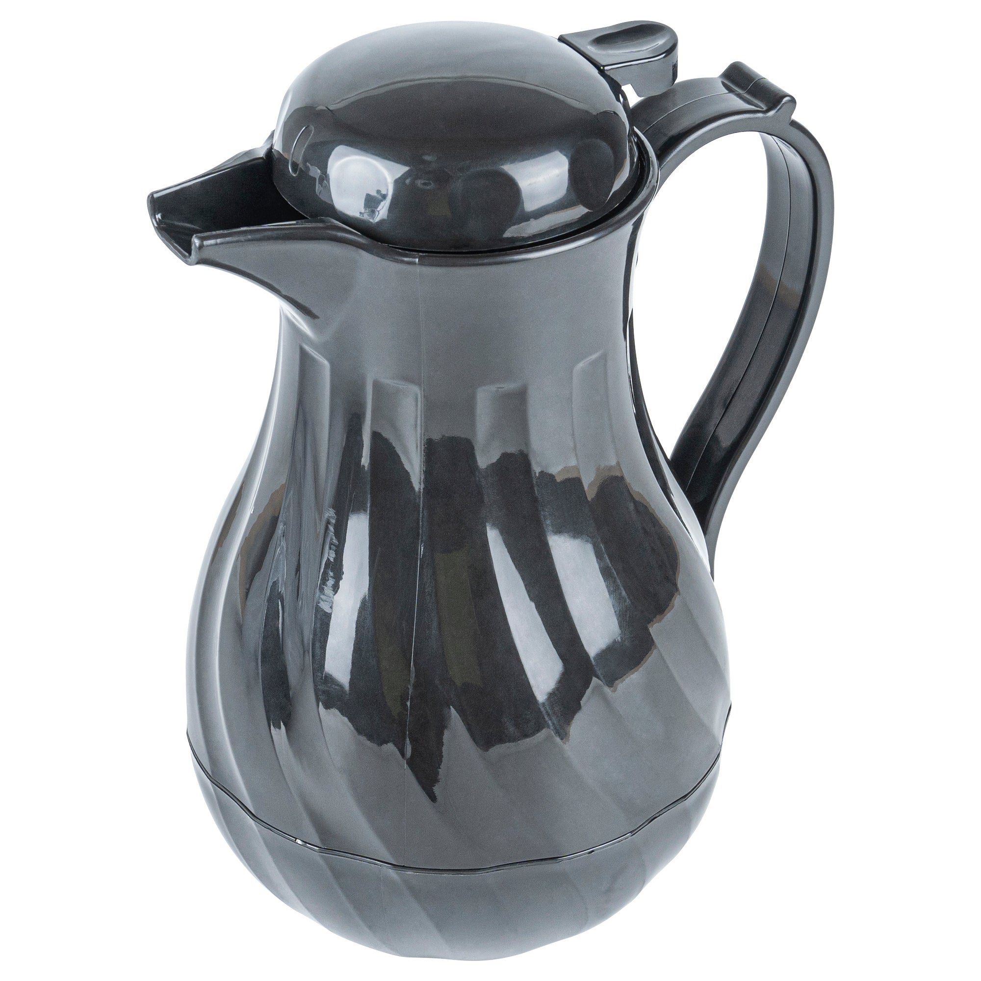 Restpresso 42 oz Black Thermal Coffee Carafe / Server - 8" x 6" x 10" - 1 count box