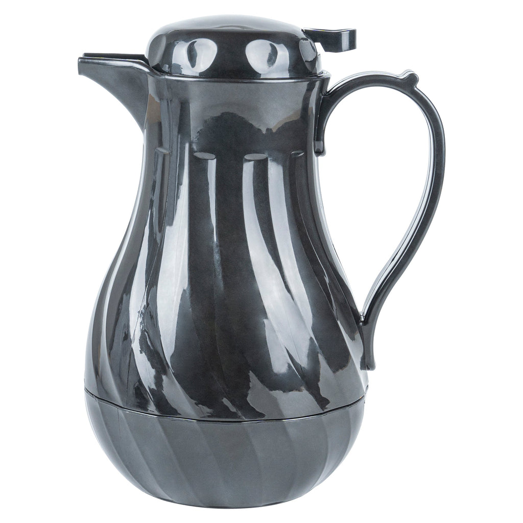 Restpresso 42 oz Black Thermal Coffee Carafe / Server - 8" x 6" x 10" - 1 count box