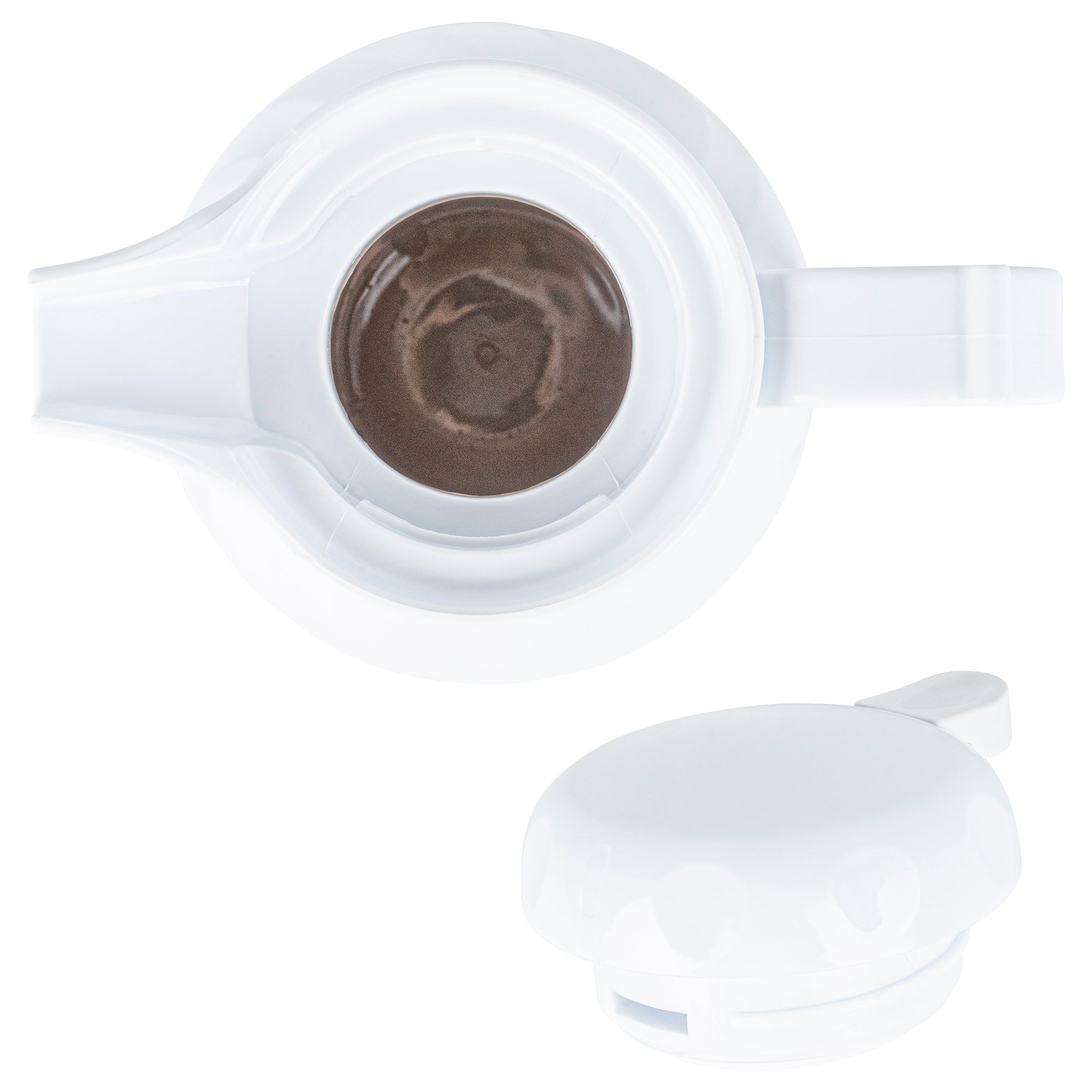 Restpresso 42 oz White Thermal Coffee Carafe / Server - 8" x 6" x 10" - 10 count box