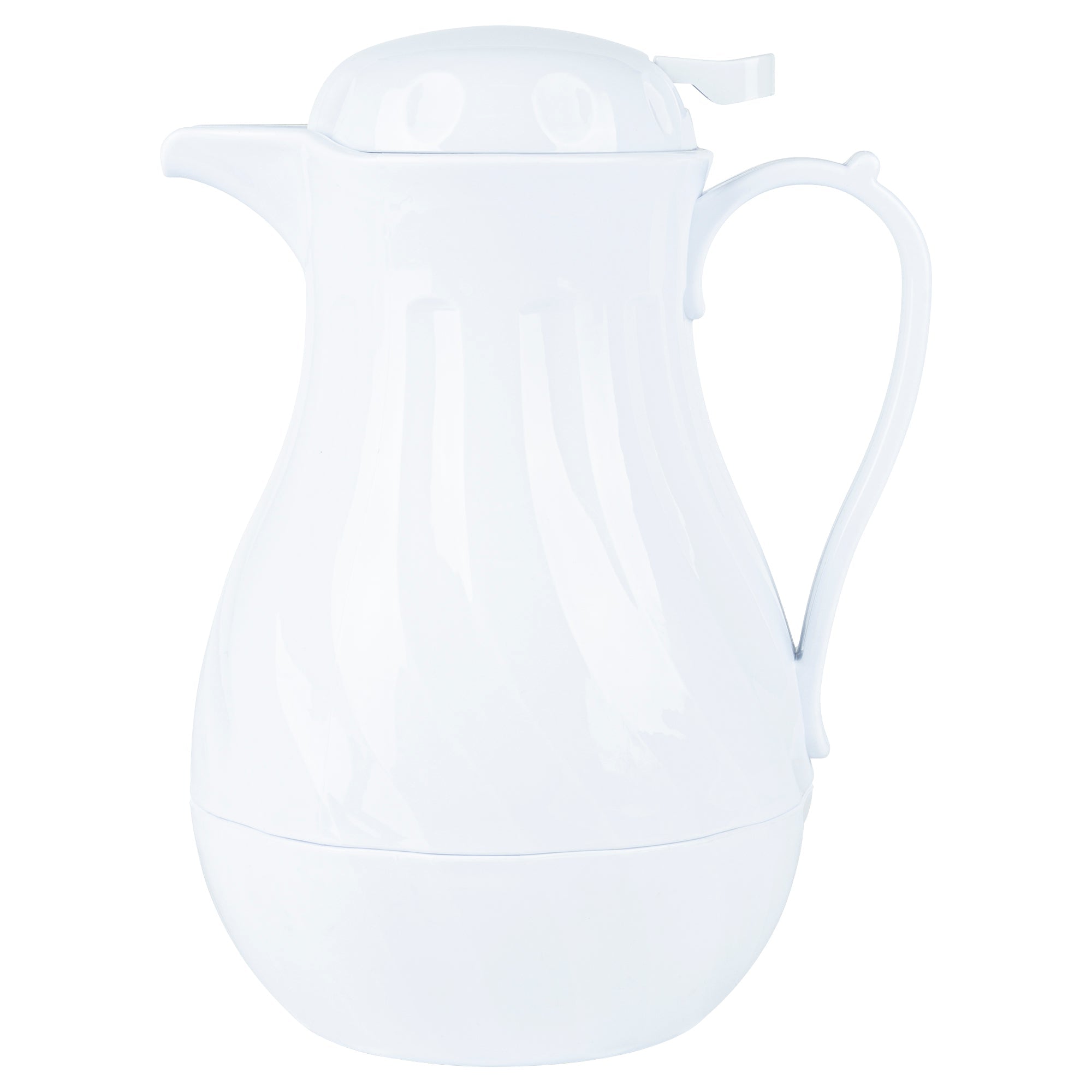 Restpresso 64 oz White Thermal Coffee Carafe / Server - 8 3/4" x 6 1/4" x 11" - 1 count box
