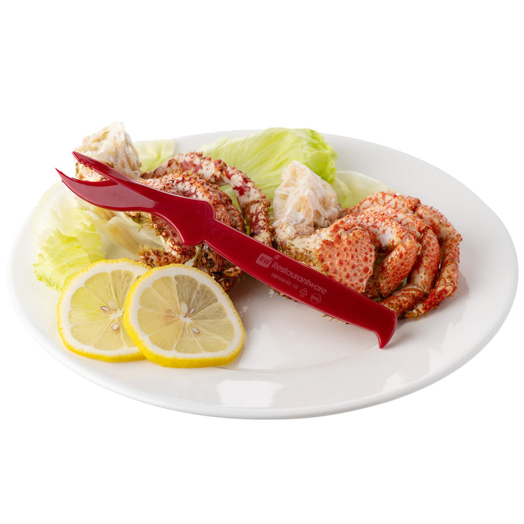 Cater Tek Red Plastic Seafood Sheller - 7 1/2" - 10 count box