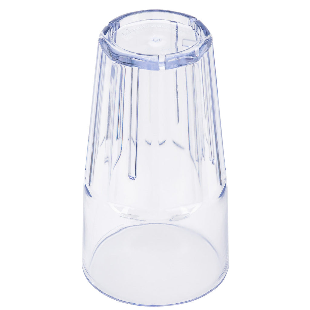 Bev Tek 16 oz Clear Plastic Tumbler - Shatter-Resistant - 3 1/2" x 3 1/2" x 6" - 10 count box